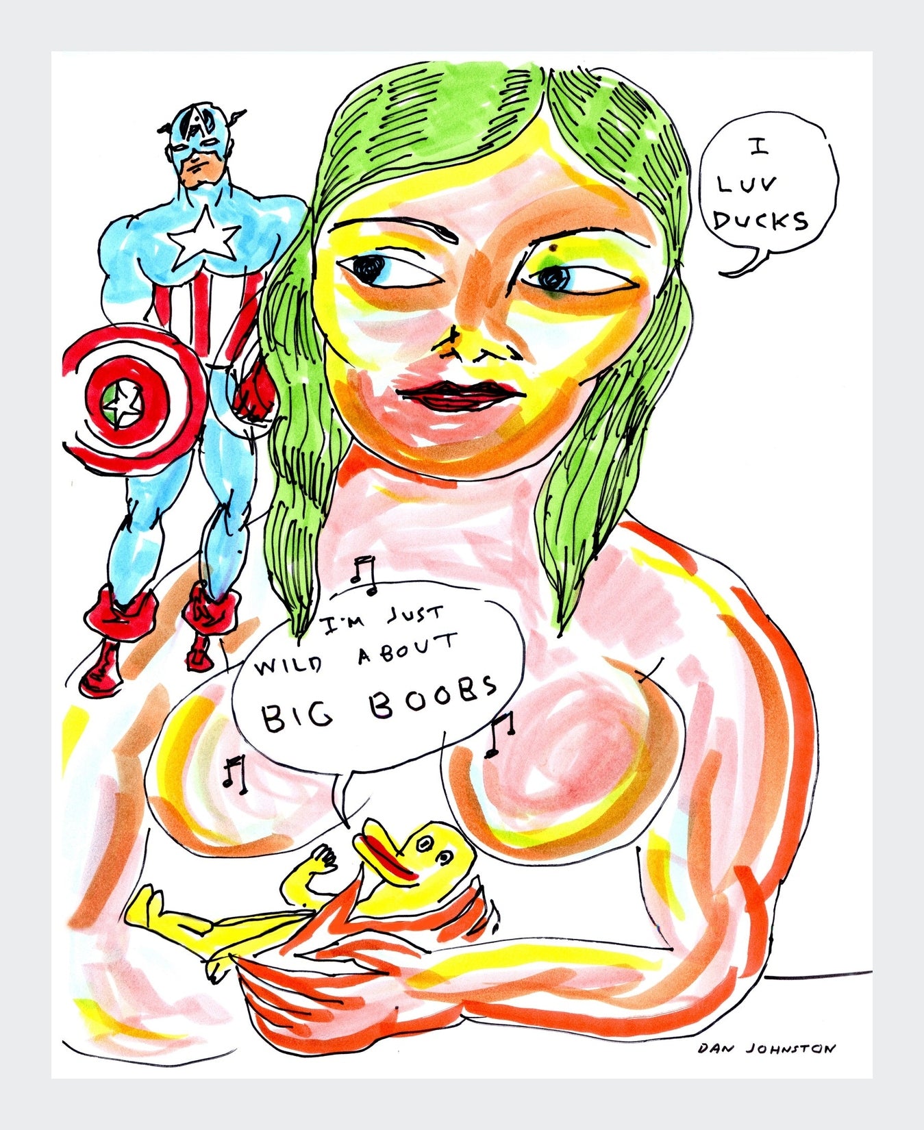 wild about big boobs - artprint