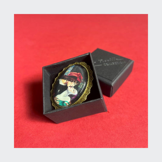 le baiser - brooch
