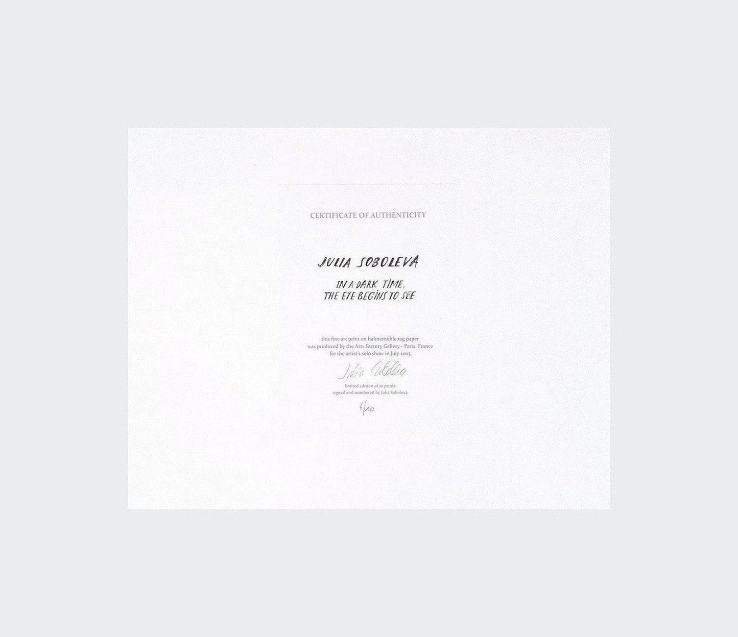 darkest hour - artprint