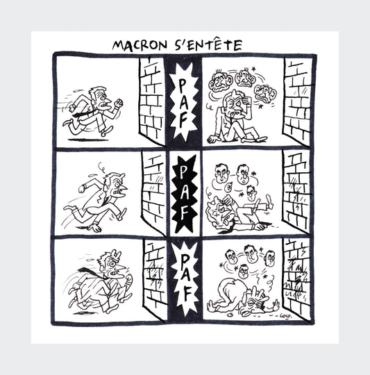 macron s'entête - artwork