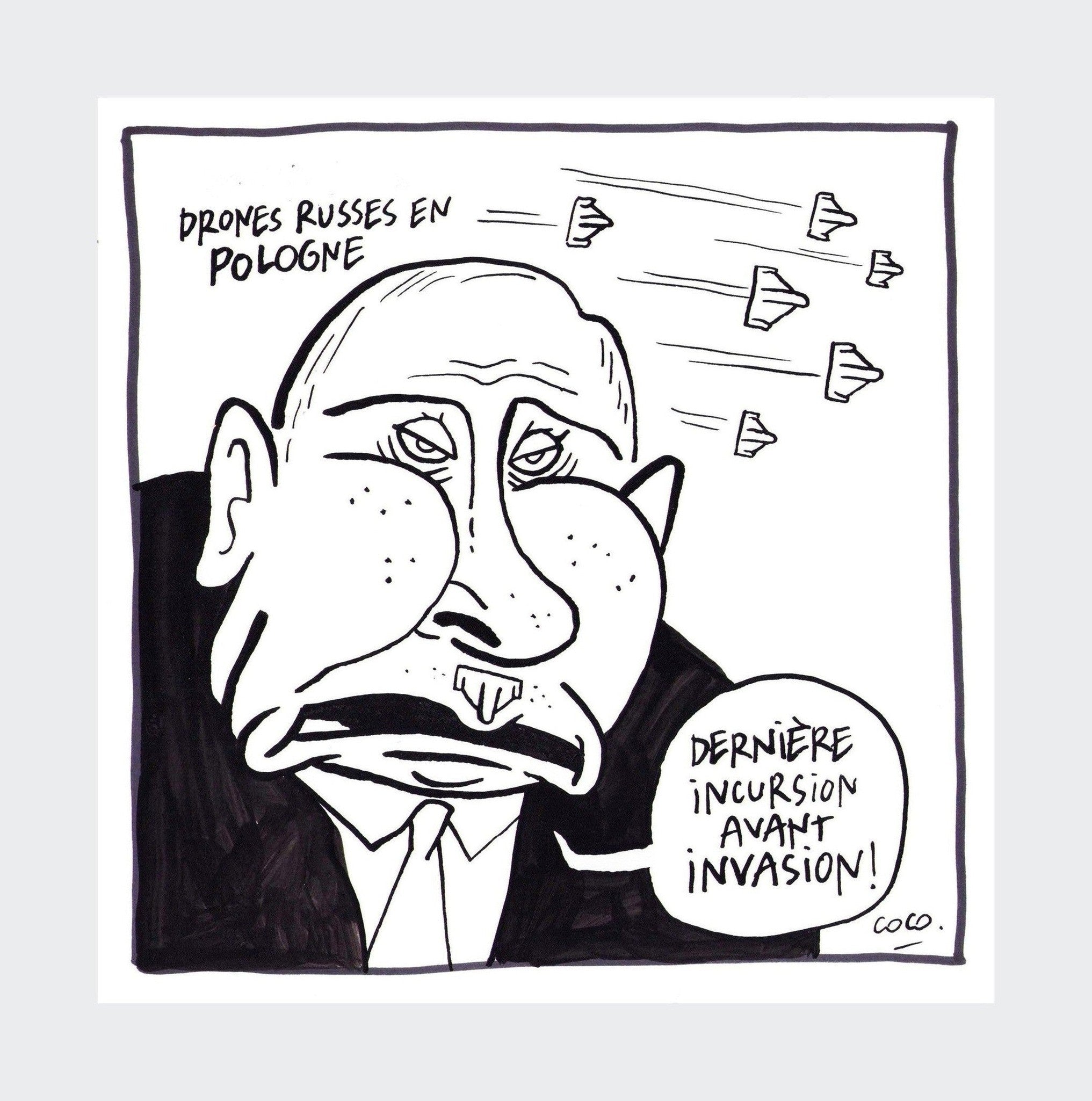 coco - drones russes - original drawing – artsfactory.store