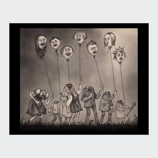 heads in the clouds - artprint