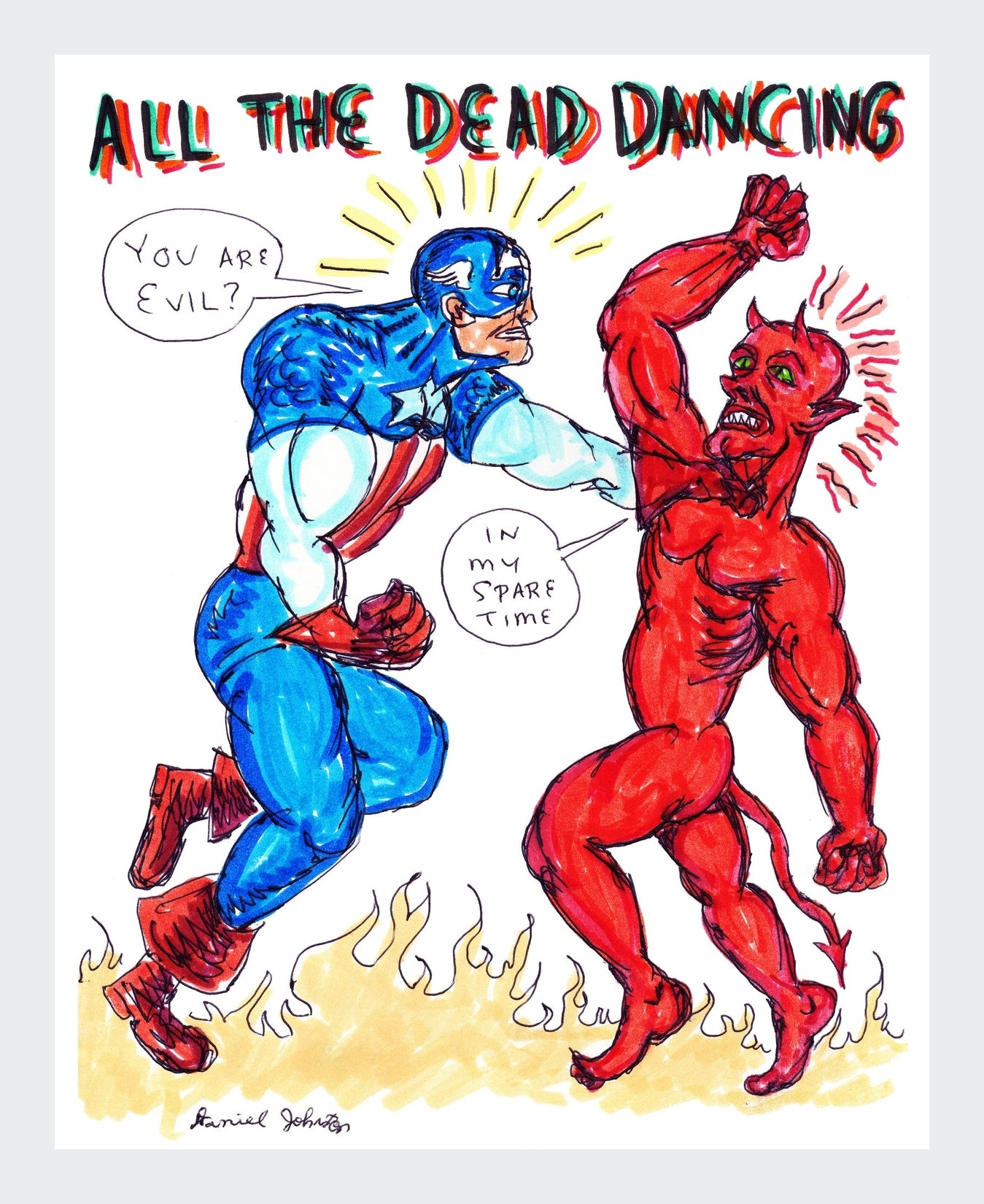 the dead dancing - artprint