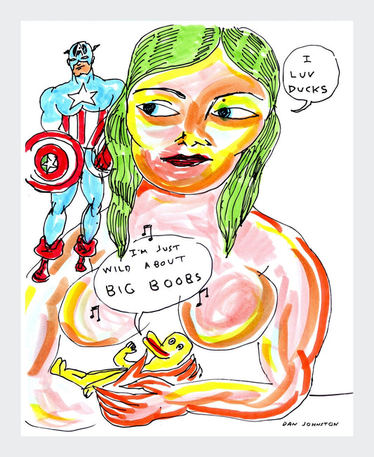 mad about big boobs - artprint