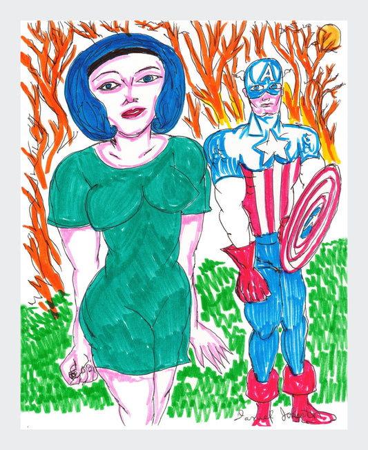 laurie & cap - artprint