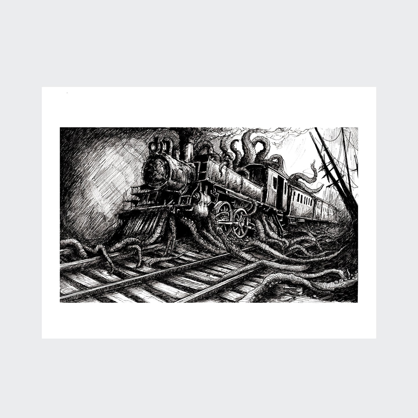 the train - artprint