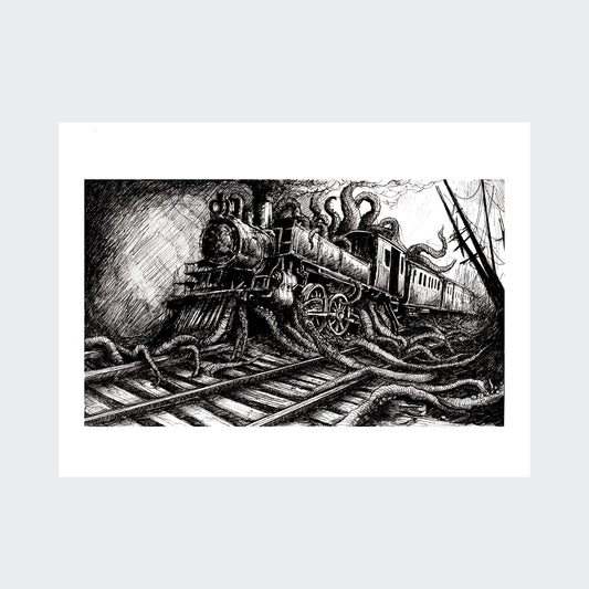 the train - artprint