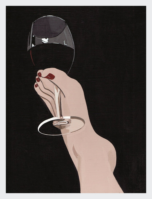 wine glass - artprint