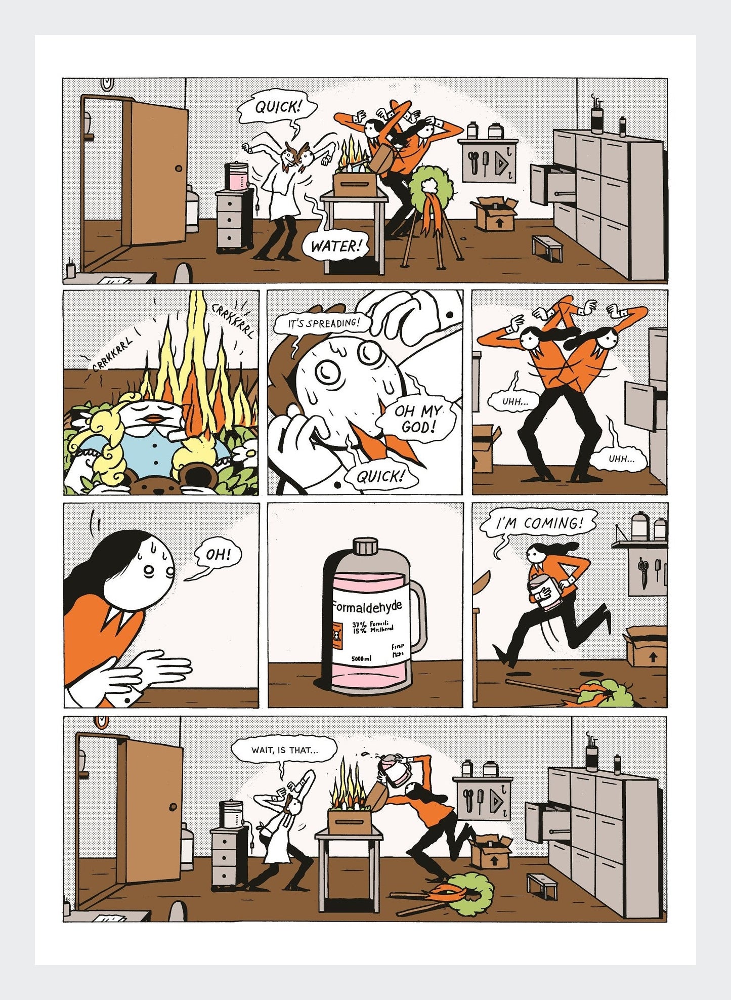 funeral home story - set of 5 prints