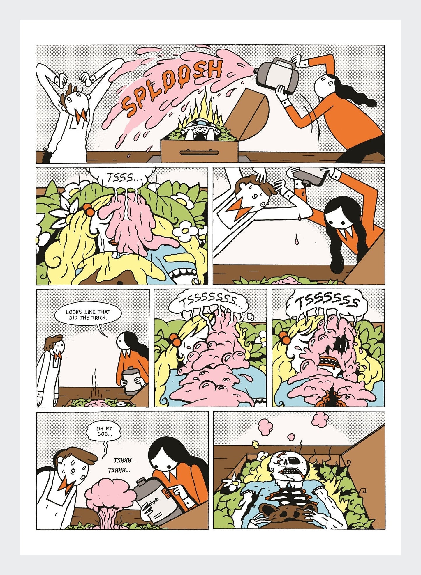 funeral home story - set of 5 prints