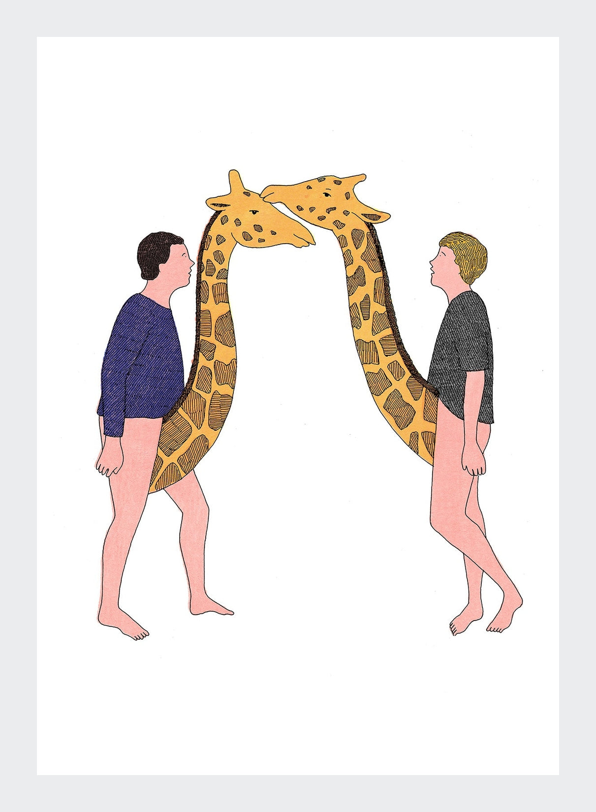 les girafes - artprint